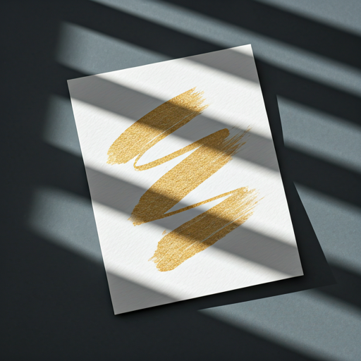 Architectural shadows on paper